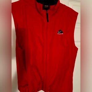 ACG Nike windbreaker vest, vintage, red.  Men’s, zipper vest